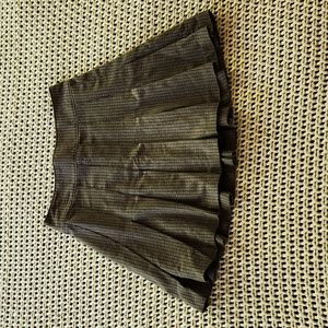 Plaid Flannel Pleated Skirt